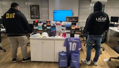 西媒：西甲联合阿根廷警方瓦解当地盗版网络，用户超800万